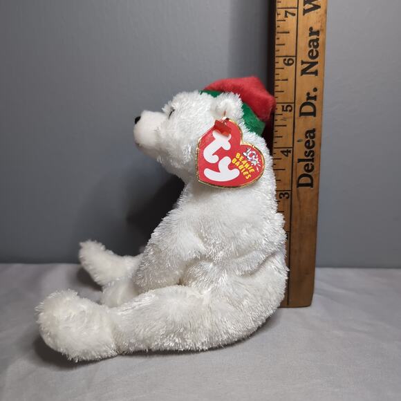 Ty Beanie Babies Snowdrift Bear Toboggan Penguin 2003 Christmas w/tags - Picture 6 of 16
